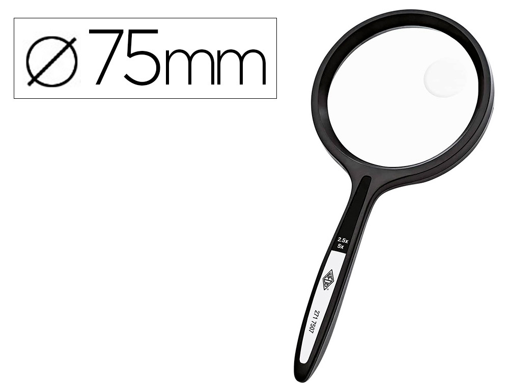 LUPA CRISTAL BIFOCAL WALTEX - 75 MM.