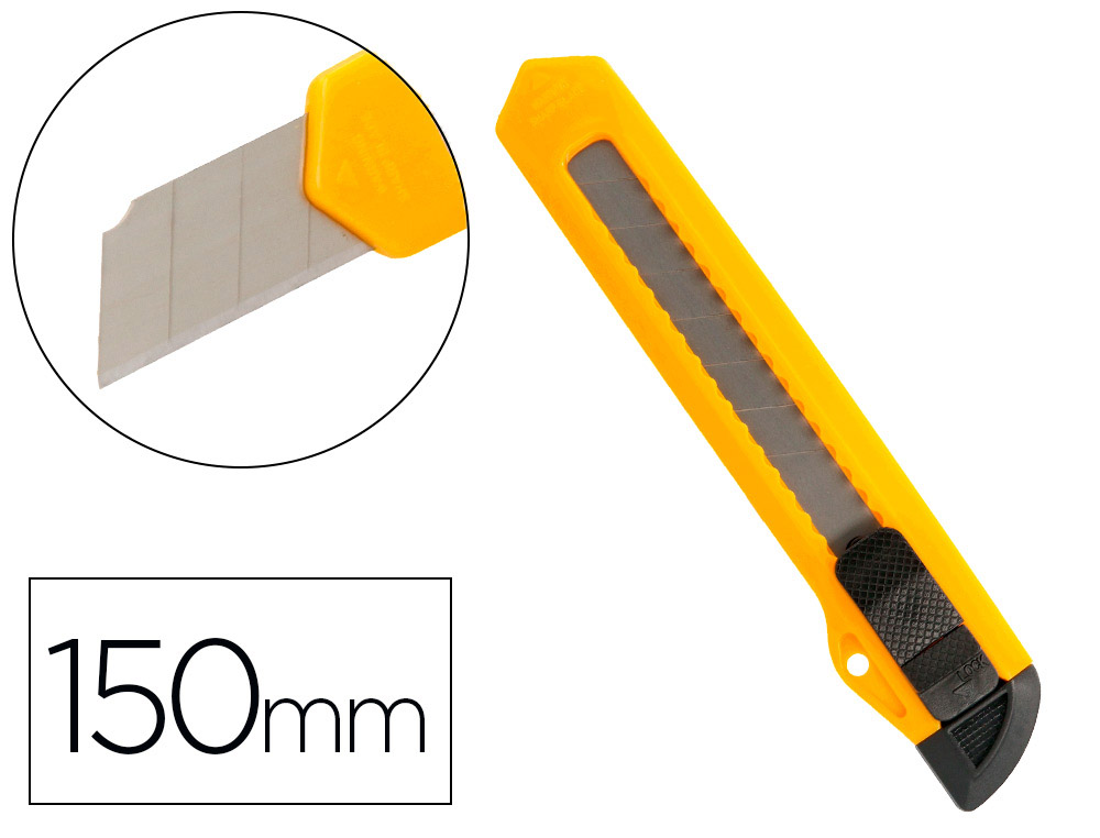 X-ATO Q-CONNECT LARGO DE PLSTICO LAMINA DE ACO 18 MM DE LARGURA COMPRIMENTO 150 MM BLISTER DE 1 UNIDADE
