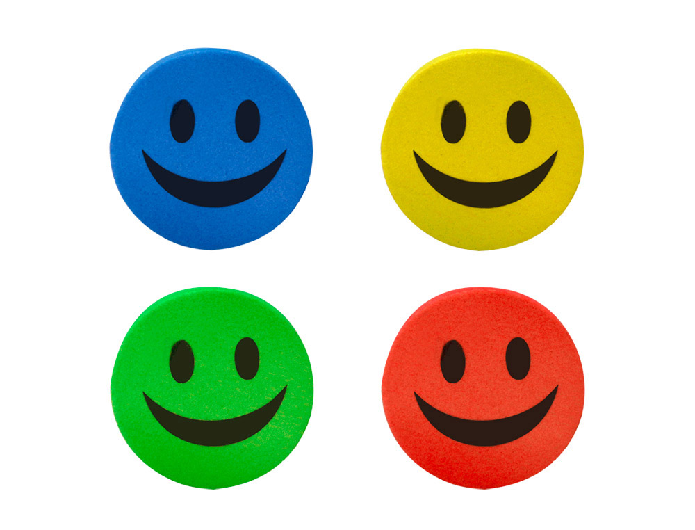 APAGADOR LIDERPAPEL QUADRO BRANCO REDONDO 5 CM DIAMETRO MAGNETICO CORES SORTIDAS