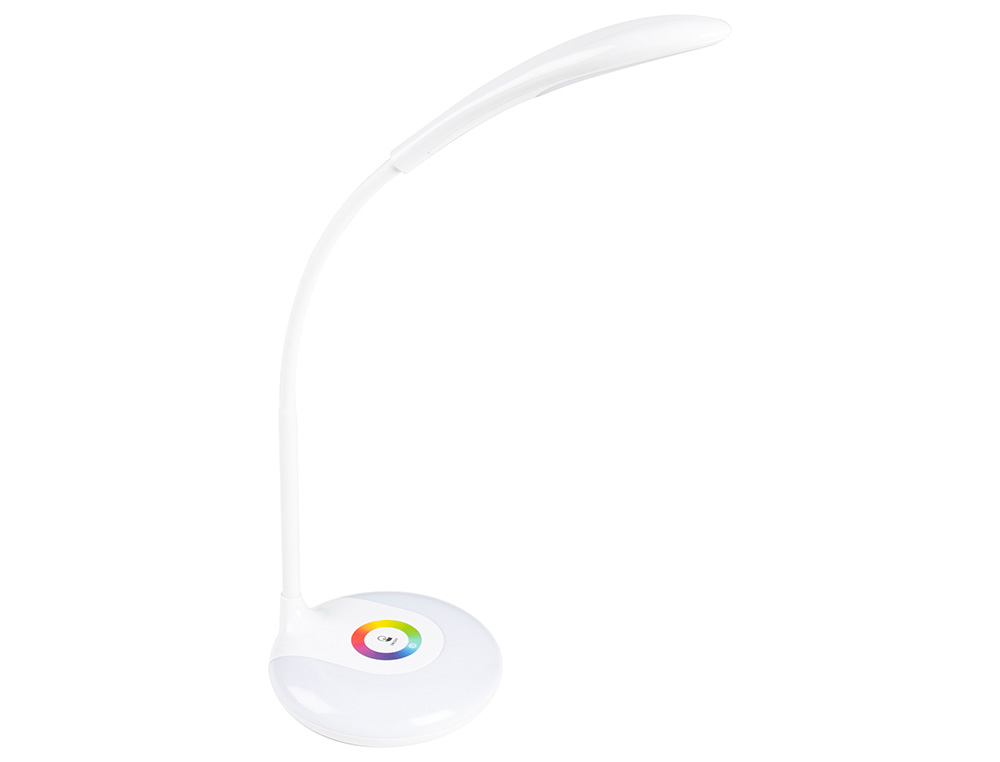 CANDEEIRO INFANTIL LIDERPAPEL DE SECRETARIA RECARREGAVEL ABS 16 LED 3.7W SENSOR 3 NIVEIS COR BRANCA