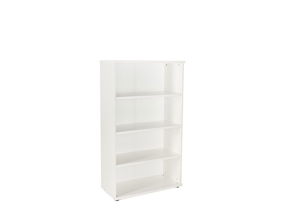ARMARIO ROCADA COM QUATRO ESTANTES SERIE STORE 156X90X45 CM ACABAMENTO AW04 BRANCO/BRANCO