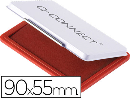 ALMOFADA PARA CARIMBO Q-CONNECT 90X55 MM VERMELHO
