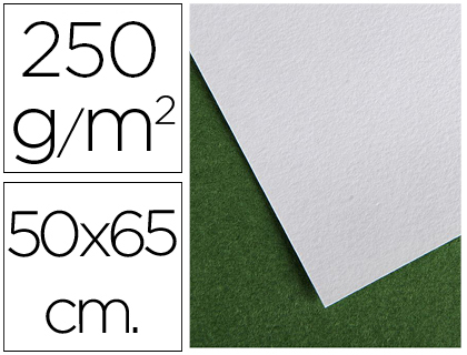 PAPEL SECANTE CANSON 50X65 CM LISO BRANCO 250 GR