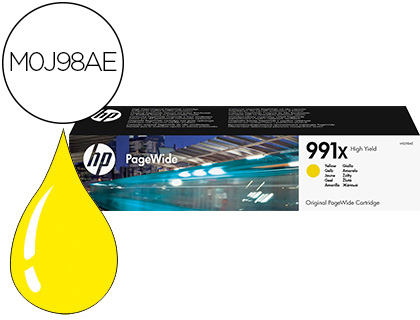 TINTEIRO HP 991X PAGEWIDE 755DN/MFP774DN/MFP 774DNS/MFP779DN/MFP 779DN/P77740DW/P77750Z/AMARELO