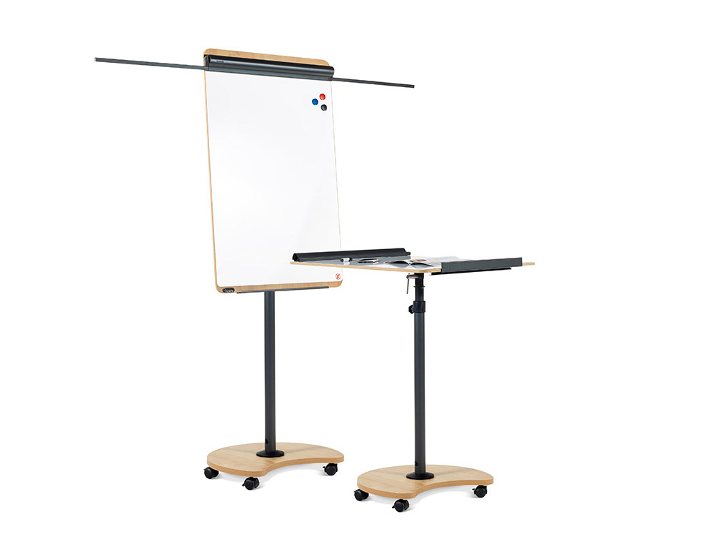 QUADRO MOVEL ROCADA METALICO MAGNETICO COM RODAS 69X99 CM 2 BRACOS EXTENSIVEIS LATERAL E BANDEJA PARA MARCADORES