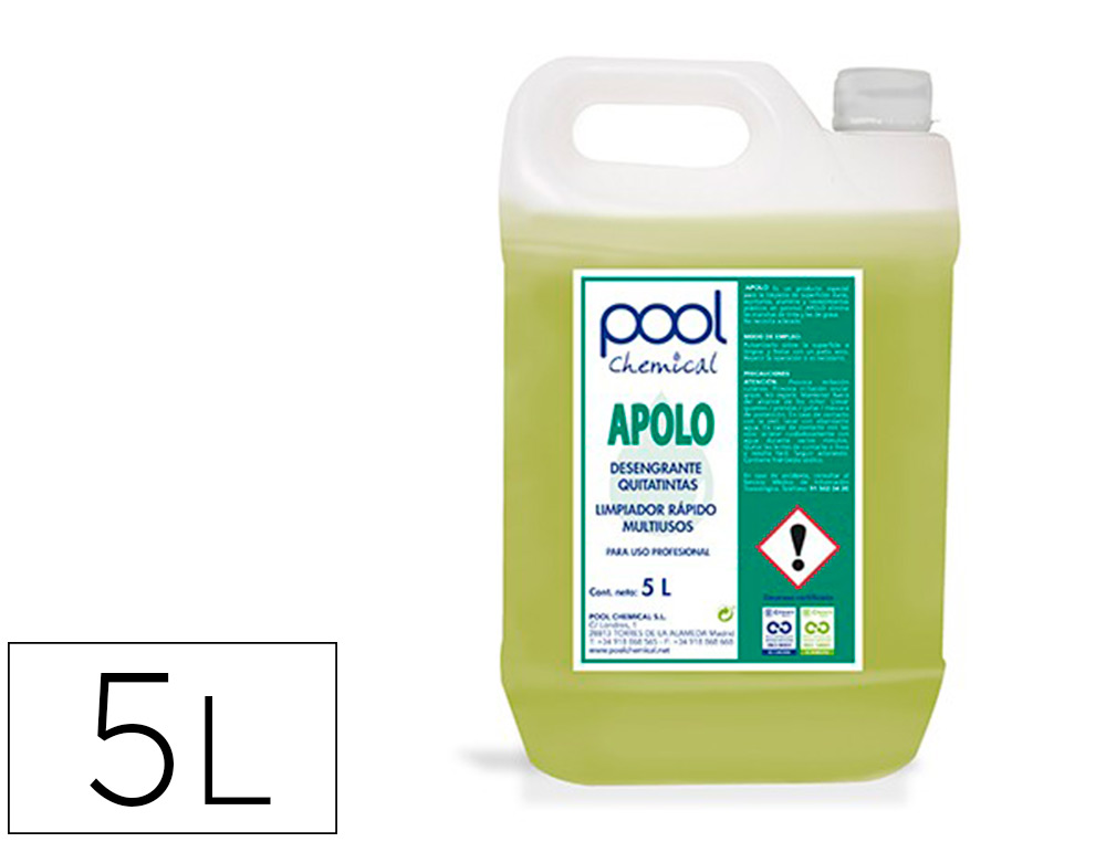 LIQUIDO DE LIMPEZA DESENGORDURANTE POOL CHEMICAL MULTIUSOS GARRAFA 5 LITROS