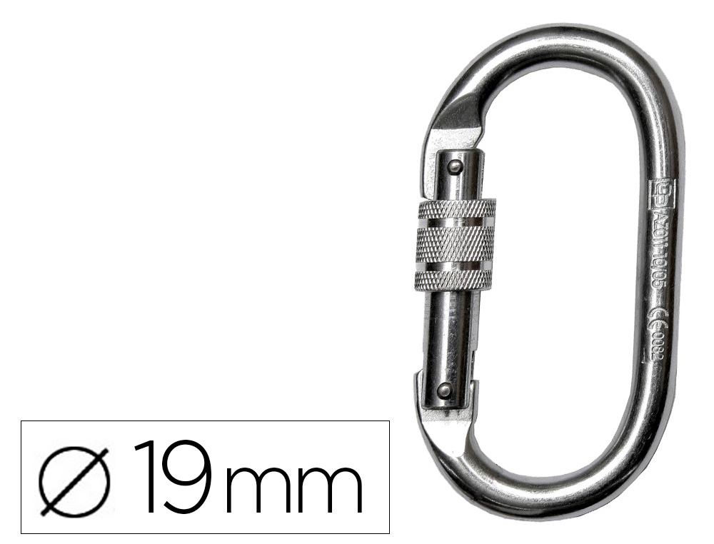 MOSQUETAO FARU ACO GALVANIZADO VIROLA 19 MM RESISTENCIA 25 KN
