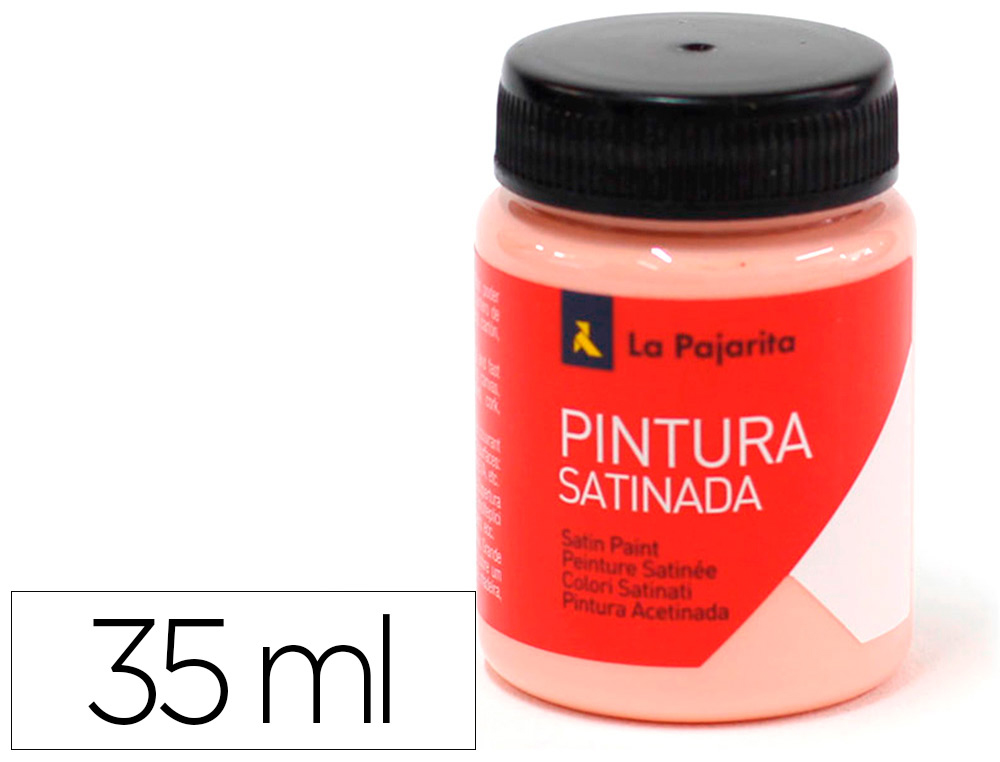 PINTURA LATEX LA PAJARITA ACETINADA L-29 FRASCO 35 ML ROSA MEDIO