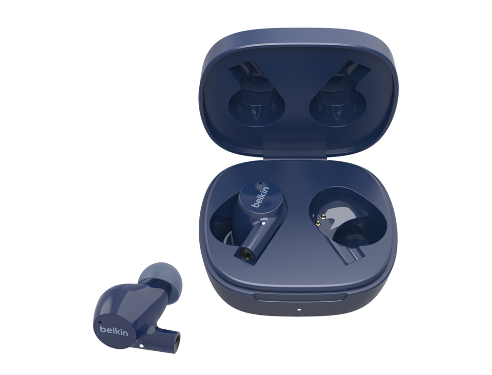 AURICULAR BELKIN AUC004BTBL TRUE BLUETOOTH SOUNDFORM RISE COR AZUL MARINHO