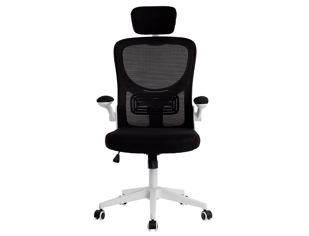 CADEIRA ERGONOMICA Q-CONNECT PALERMO MALHA BASE NYLON ALT MAX 1300 MM LARG 610 MM PROF 600 MM RODAS PREMIUM COR BRANCO/P