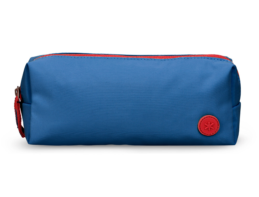 ESTOJO ESCOLAR ANTARTIK 1 COMPARTIMENTO COMPLEMENTO DA MOCHILA TEENS COR AZUL MARINHO 80X55X210 MM