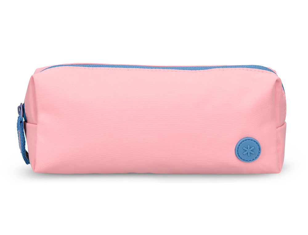 ESTOJO ESCOLAR ANTARTIK 1 COMPARTIMENTO COMPLEMENTO DA MOCHILA TEENS COR ROSA 80X55X210 MM