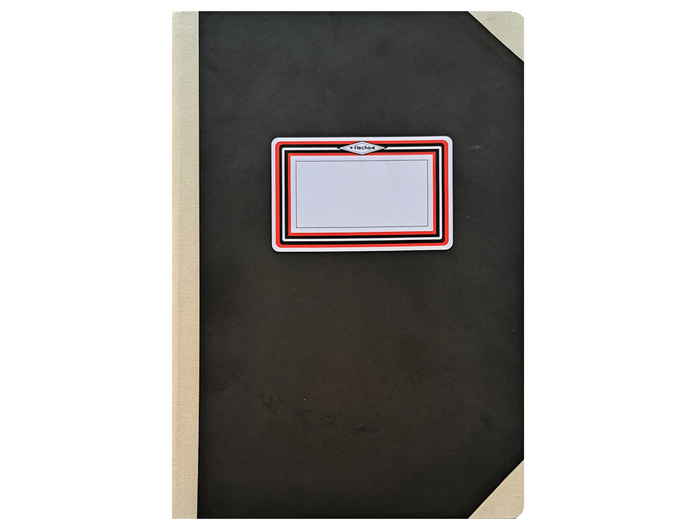 LIVRO FLECHA ALMACO A4+ PAUTADO 50 FLS PRETO