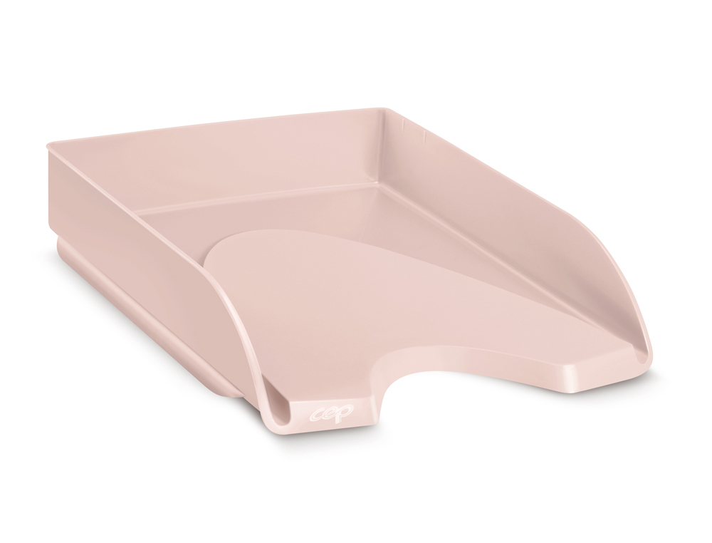 BANDEJA DE SECRETARIA CEP MINERAL PLASTICO COR ROSA 350X260X65 MM