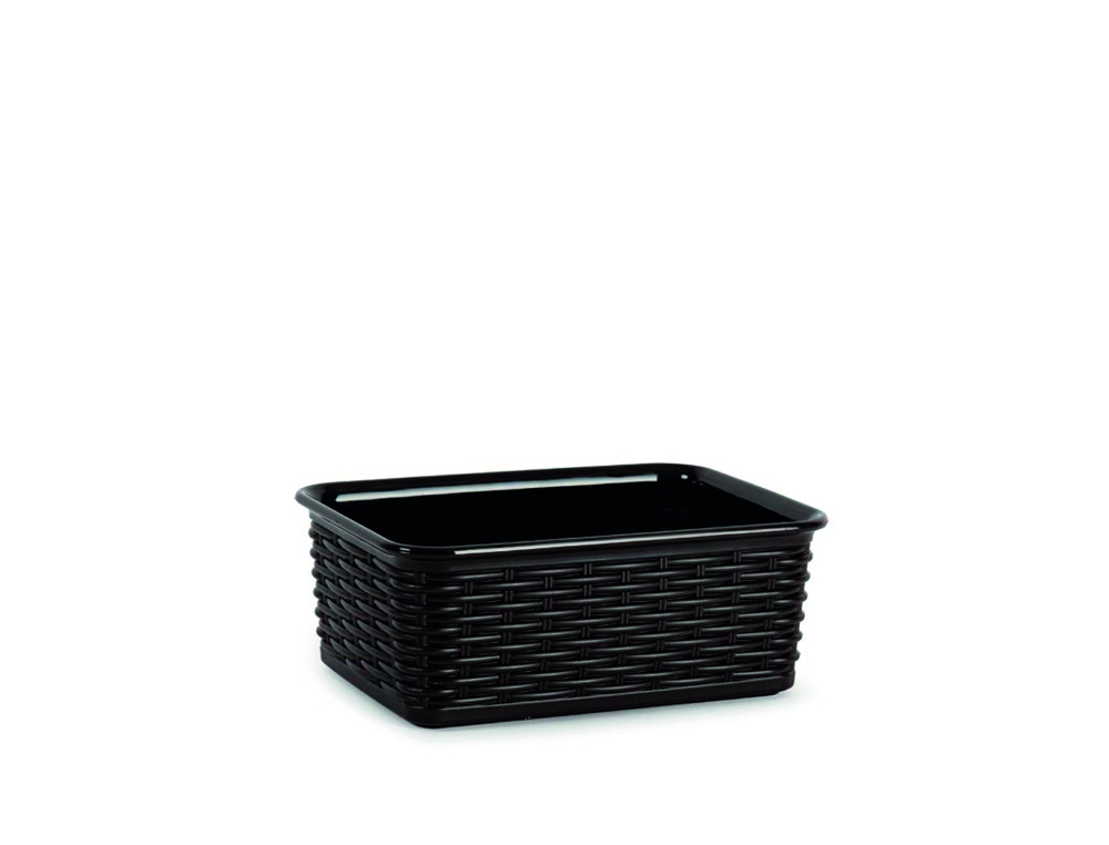 BANDEJA PLASTICO PLASTICFORTE VIME N 4 COR PRETO 120X165X65 MM