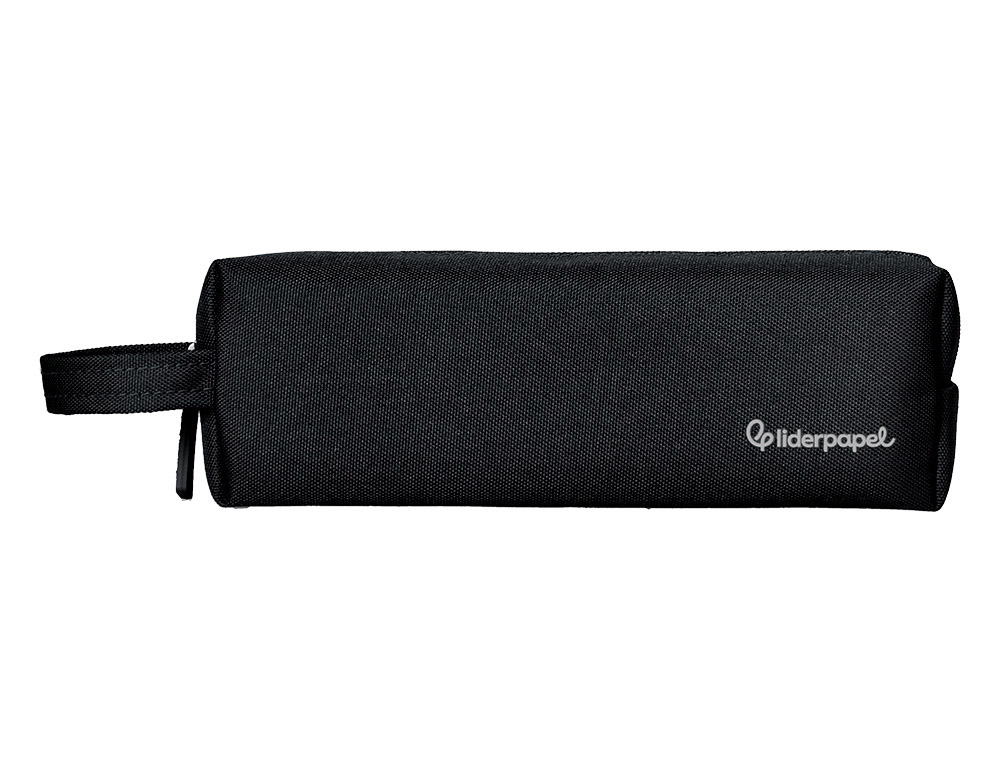 ESTOJO ESCOLAR LIDERPAPEL RETANGULAR COM ASA 210X70 MM PRETO