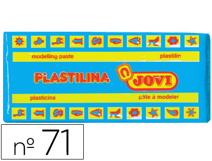 PLASTICINA JOVI 71 150 GR AZUL CLARO