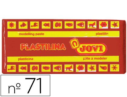 PLASTICINA JOVI 71 150 GR CASTANHO