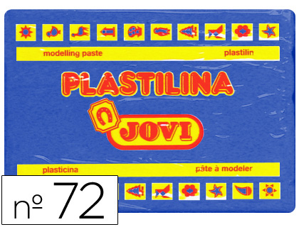 PLASTICINA JOVI 72 350 GR AZUL ESCURO