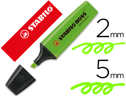 MARCADOR FLUORESCENTE STABILO BOSS 70 VERDE
