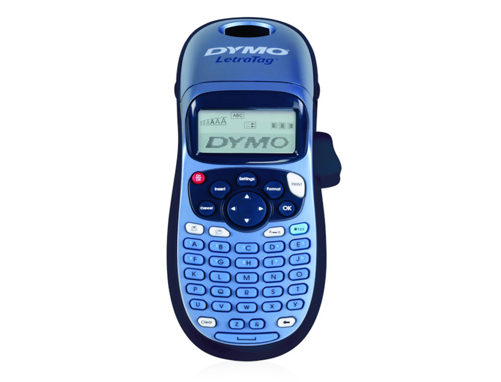 ETIQUETADORA DYMO LETRATAG LT-100H TECLAS ERGONOMICAS, 189 CARATERES, 45 SIMBOLOS, IMPRESSAO HORIZONTAL E VERTICAL