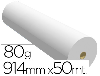 PAPEL REPROGRAFIA 80 GR 914 MM X 50 MT