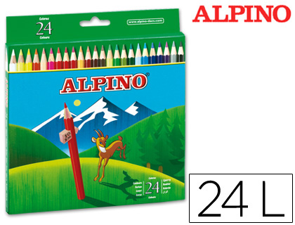 LAPIS DE CORES ALPINO. 24 UNIDADES