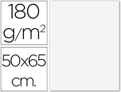 CARTOLINA EXTRA-BRANCO 500 X 650 MM 180 GR