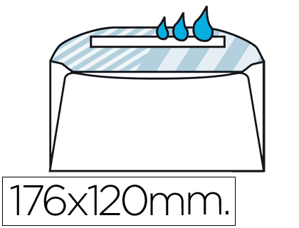 ENVELOPE LIDERPAPEL N.7 COMERCIAL NORMALIZADO BRANCO 120X176 MM ENGOMADO PACK DE 500 UNIDADES