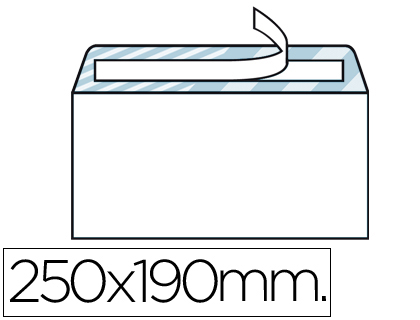 ENVELOPE LIDERPAPEL N.13 QUARTO PROLONGADO BRANCO 190X250 MM TIRA DE SILICONE PACK DE 250 UNIDADES