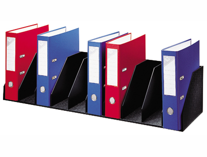 ORGANIZADOR DE ARMARIO PAPERFLOW PRETO COM 9 COMPARTIMENTOS FIXOS PARA ARQUIVO 89 X 29 X 21 CM