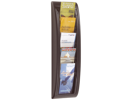 EXPOSITOR PAPERFLOW MURAL COM 5 DIVISORIAS PARA FORMATO POSTAIS 650 X 181 X 95 MM