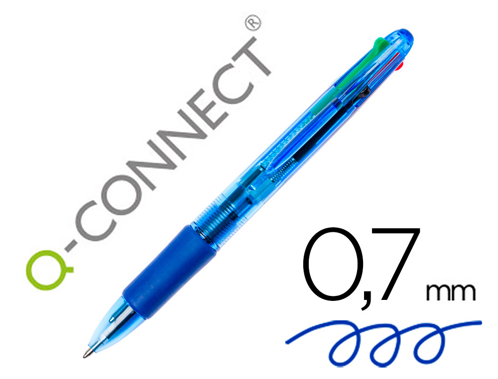 ESFEROGRAFICA Q-CONNECT 4 EM 1, COM AS CORES AZUL PRETO VERDE E VE