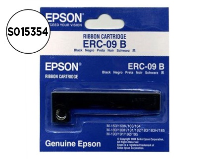 FITA IMPRESSORA EPSON ERC-09B PRETO M-160/163/164/180/180H/ 181/182/183/185/190/191/192/ 195