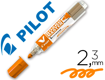 MARCADOR PILOT V BOARD MASTER PARA QUADRO BRANCO LARANJA TINTA LIQUIDA TRACO 2,3MM