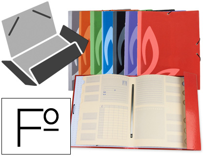 PASTA LIDERPAPEL ELASTICOS CARTAO FORRADO CLASIFICADORA FOLIO 7 CORES SORTIDAS