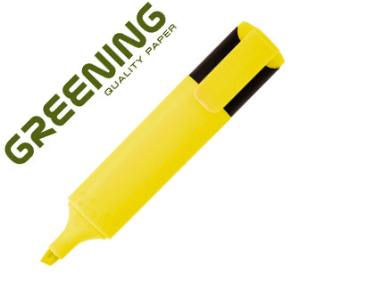 MARCADOR GREENING FLUORESCENTE PONTA BISELADA AMARELO