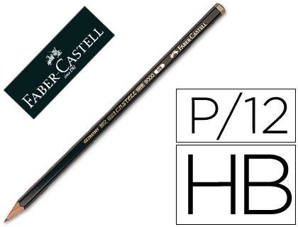 LAPIS DE GRAFITE FABER 9000 HB UNIDADE