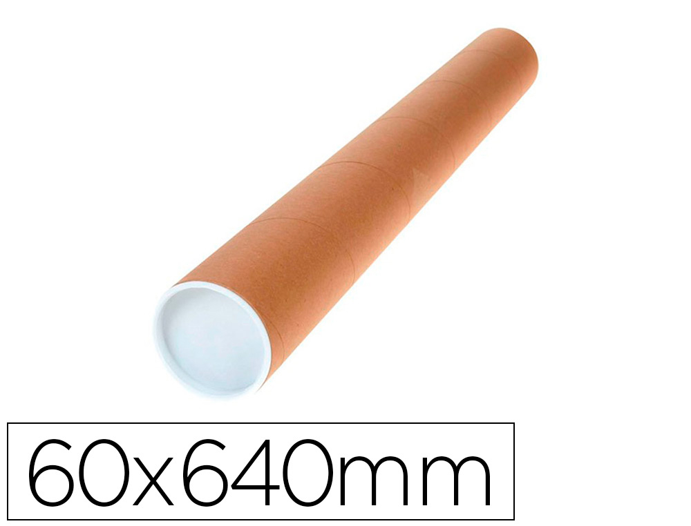 TUBO DE CARTAO Q-CONNECT PORTADOCUMENTOS CAPA PLASTICO 60X640 MM