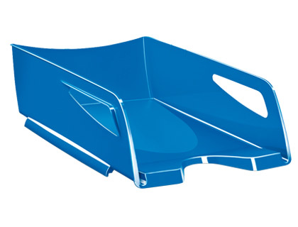 TABULEIRO DE SECRETARIA CEP MAXI DE GRANDE CAPACIDADE 386X270X115 MM PLASTICO AZUL