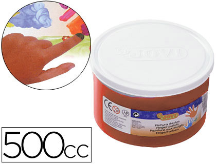 PINTURA A DEDOS JOVI 500 ML CASTANHO