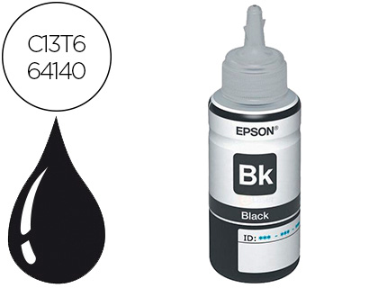 TINTA EPSON T6641 ET2500/2550//14000/L475/565/575/4500 PRETO GARRAFA 70 ML 4.000 PAG