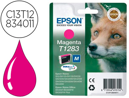TINTEIRO EPSON T1283 STYLUS S22 / SX125 MAGENTA -170 PAG