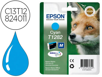 TINTEIRO EPSON T1282 STYLUS S22 / SX125 CYAN -170 PAG
