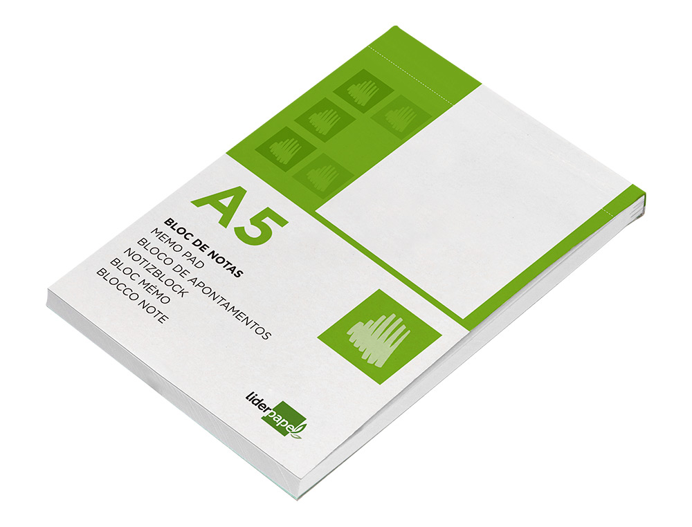 BLOCO DE APONTAMENTOS LIDERPAPEL DIN A5 80 F LISO