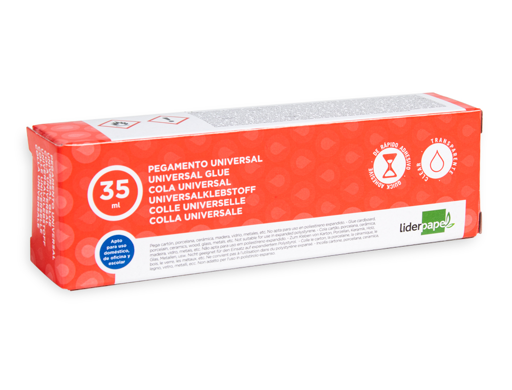 COLA UNIVERSAL LIDERPAPEL TRANSPARENTE 35 ML