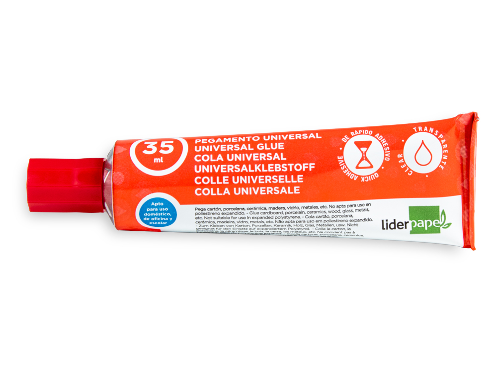 COLA UNIVERSAL LIDERPAPEL TRANSPARENTE 35 ML