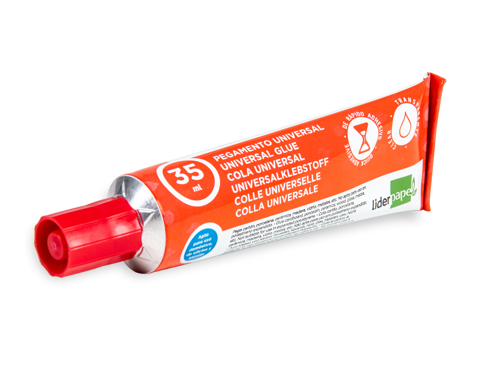 COLA UNIVERSAL LIDERPAPEL TRANSPARENTE 35 ML