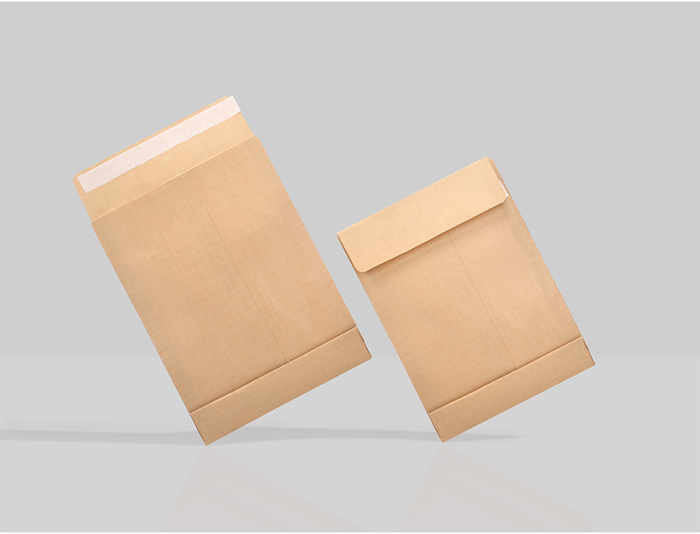 ENVELOPE LIDERPAPEL BOLSA FOLIO ESPECIAL CASTANHO 260X360 MM TIRA DE SILICONE PACK DE 100 UNIDADES