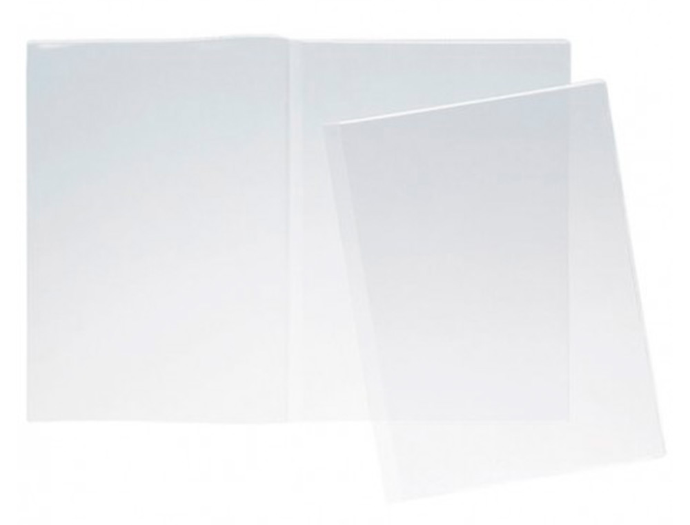 BOLSA PORTACARNET FOLIO DUPLA 180 MICRONS PVC TRANSPARENTE
